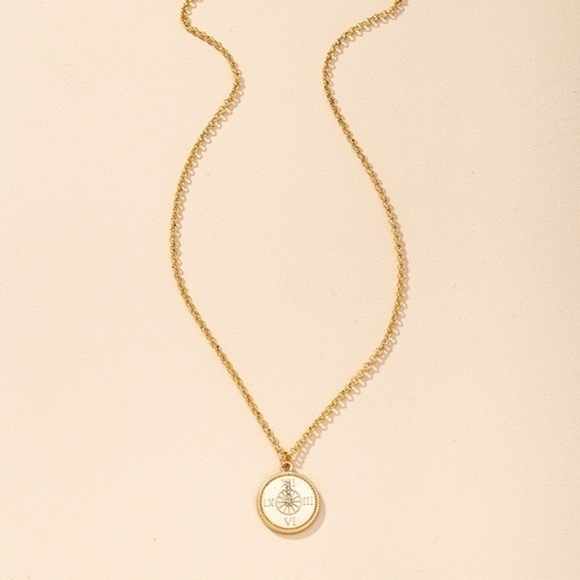 3/$30 Compass Charm Necklace